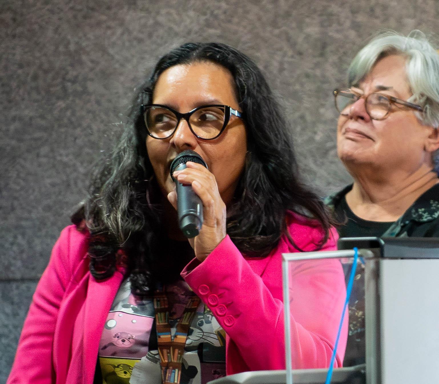 Speakers Dora Magana-Noverola and Pat Kuda