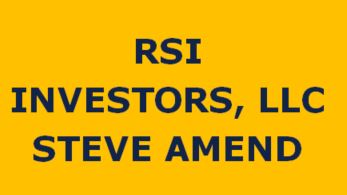 Steve Amend - RSI Investors