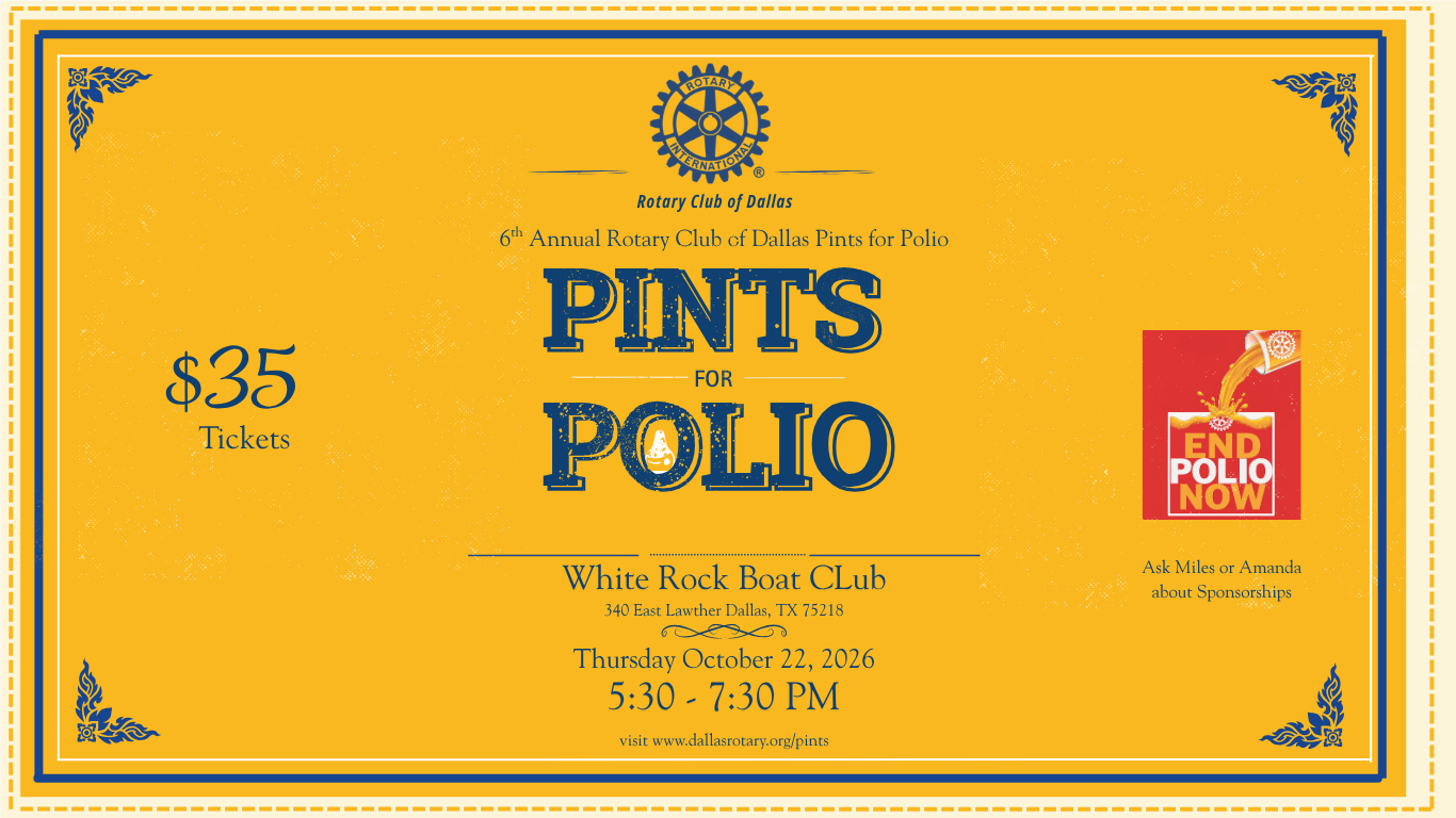 Register Today for the 6th Annual Pints for Polio