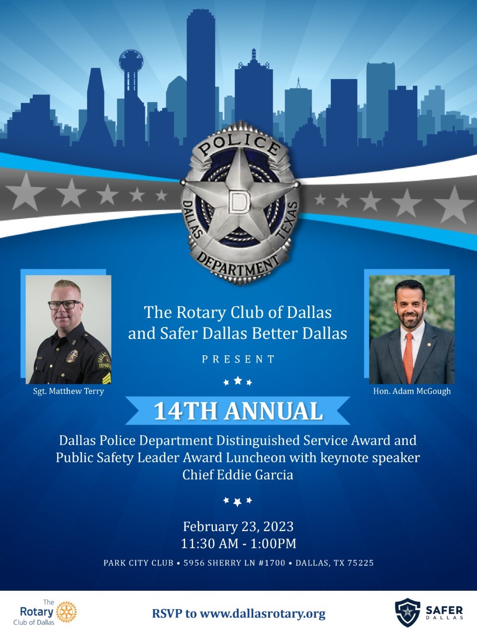 The Rotary Club of Dallas and Safer Dallas Honor and Support Unsung