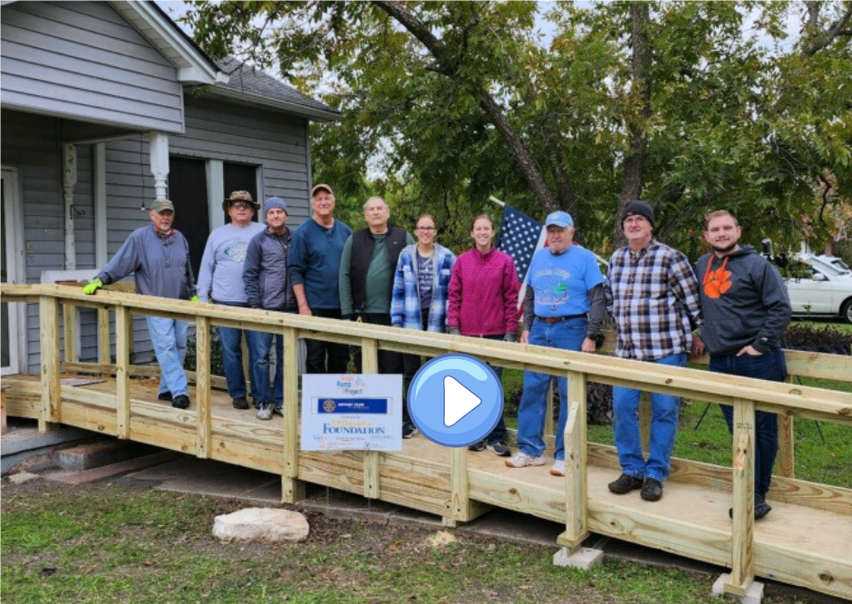 Georgetown TX Rotarians Build Accessibility Ramps = #1DistrictStrong