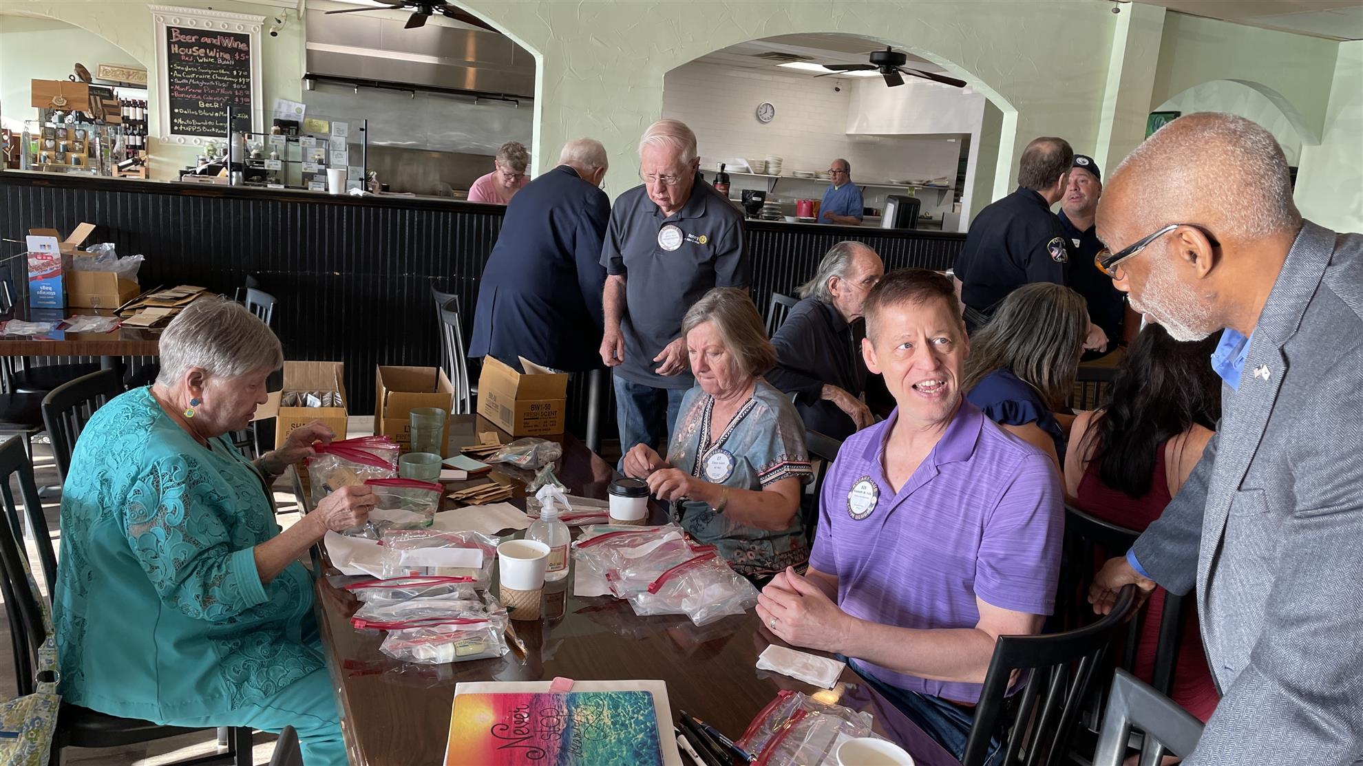 Street side showers Hygiene packs