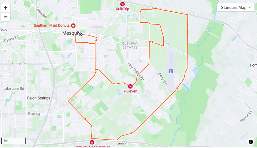 Bike Ride Routes  Rotary Club of Mesquite