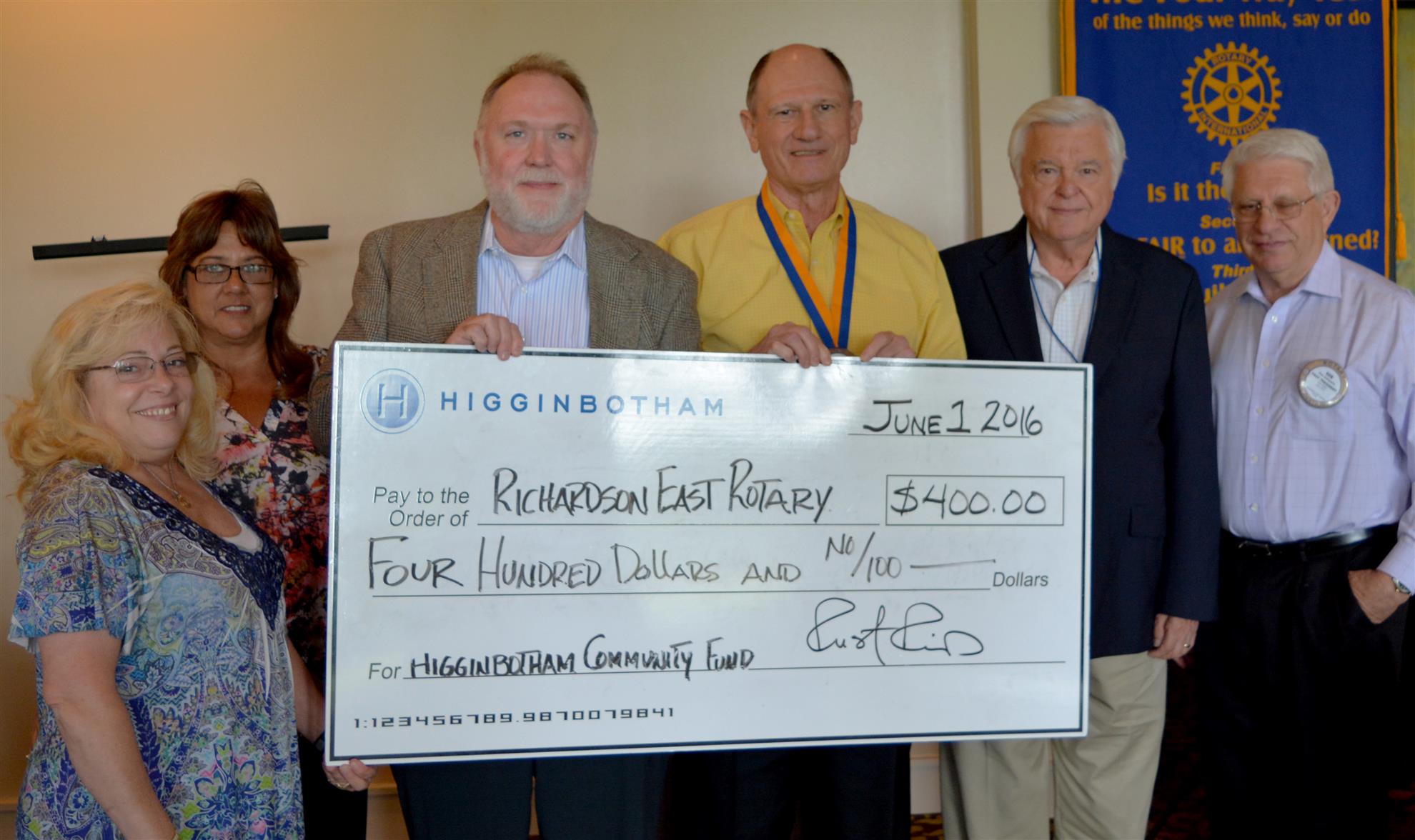 Higginbotham Community Fund Representatives