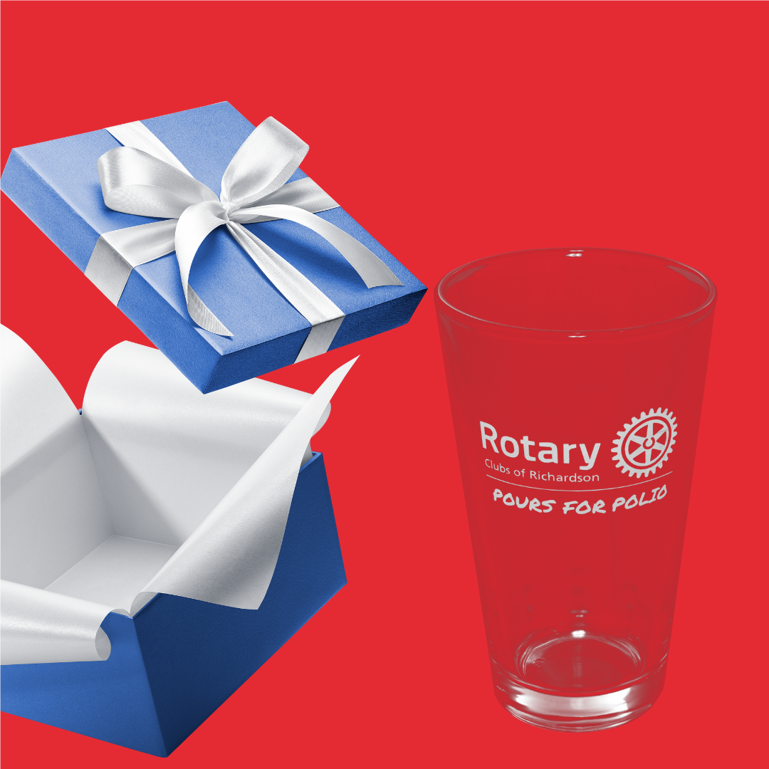 Rotary Branded Beer Glass
