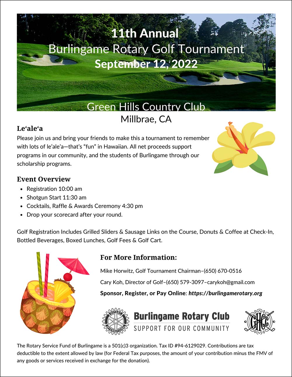 11th Annual Rotary Golf Tournament
