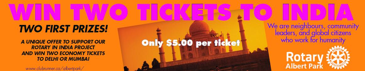 India Raffle Winners | Rotary Club of Albert Park