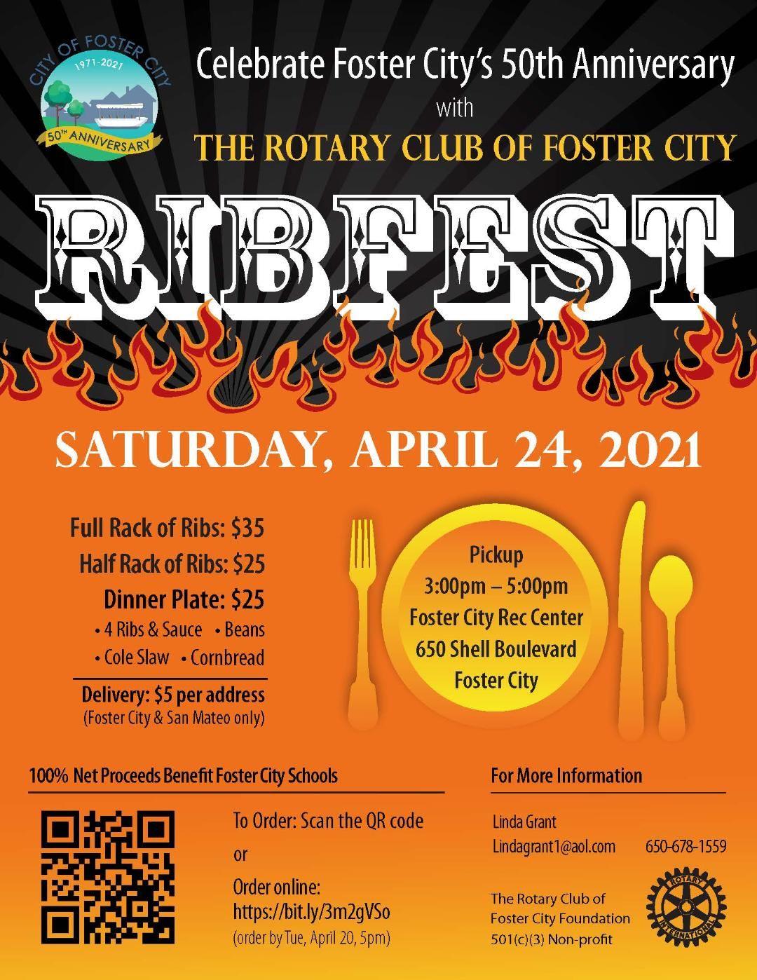 Ribfest Notice Rotary Club of Foster City