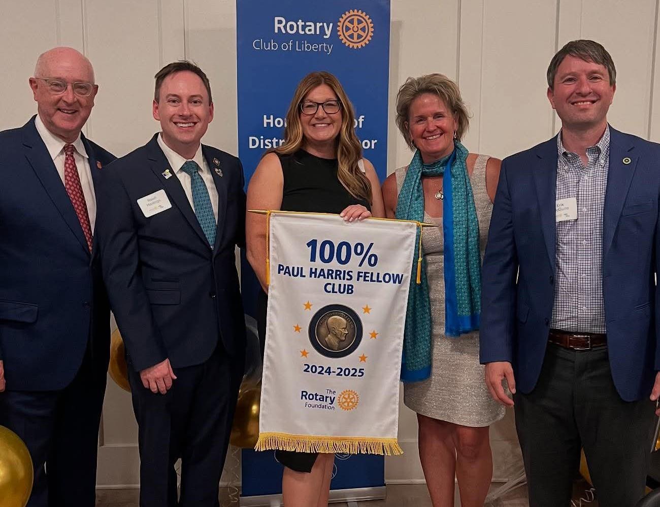 Club & District Officer Installation - 100% Paul Harris Club Presentation