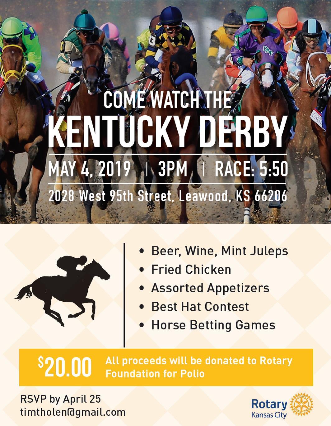 Kentucky Derby Party Rotary Club of Kansas City