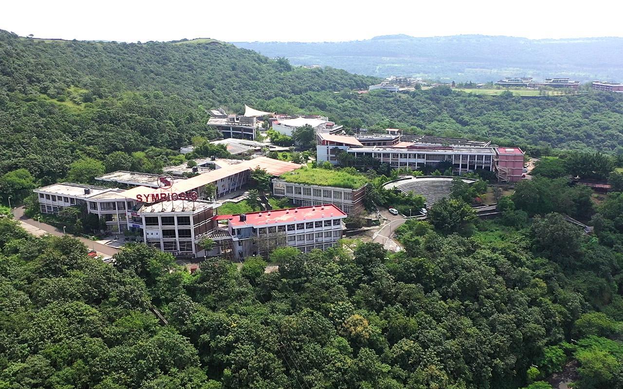 aerial image of the campus