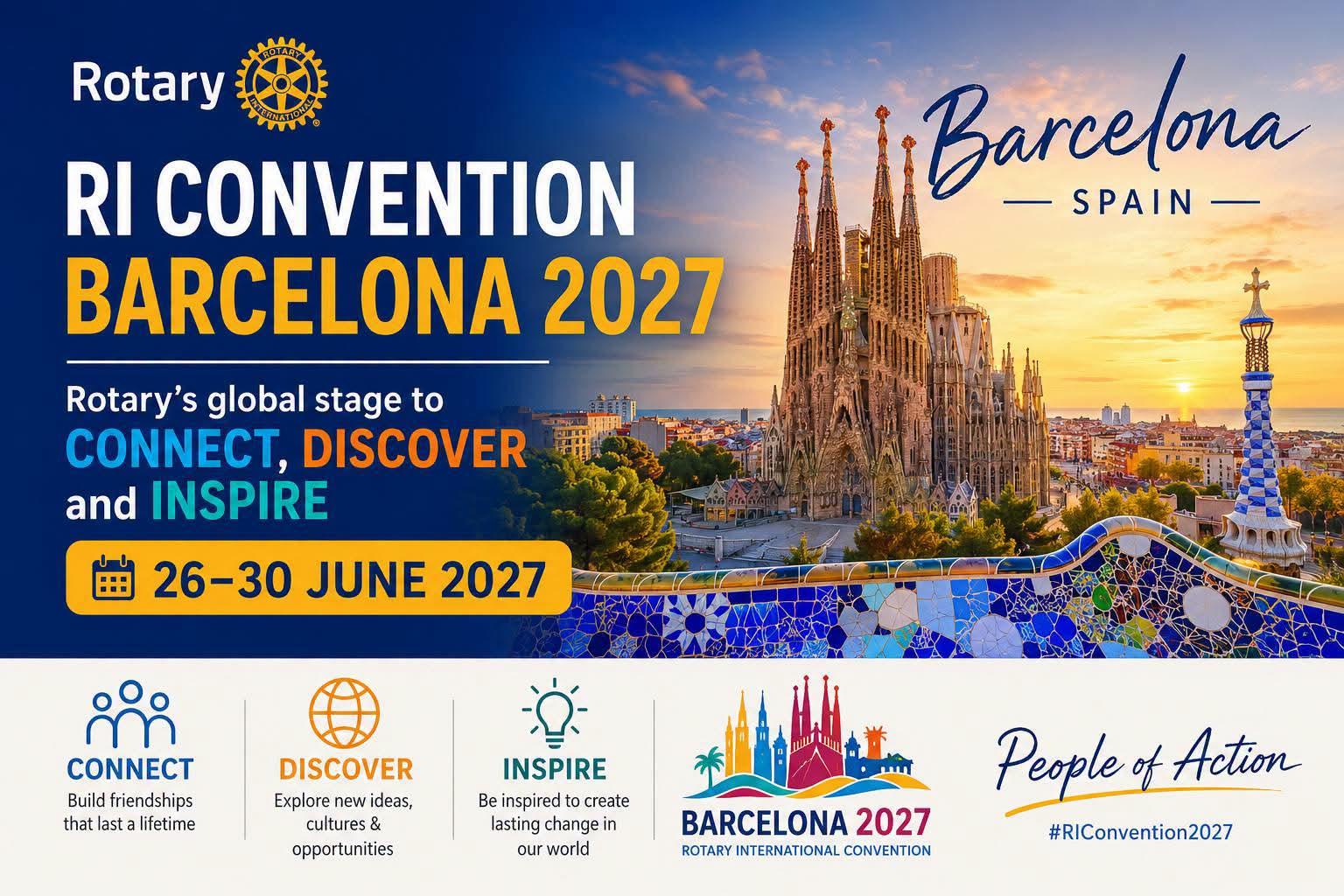 Flier to advertize RI Convention in Barcelona June 26-30 2027