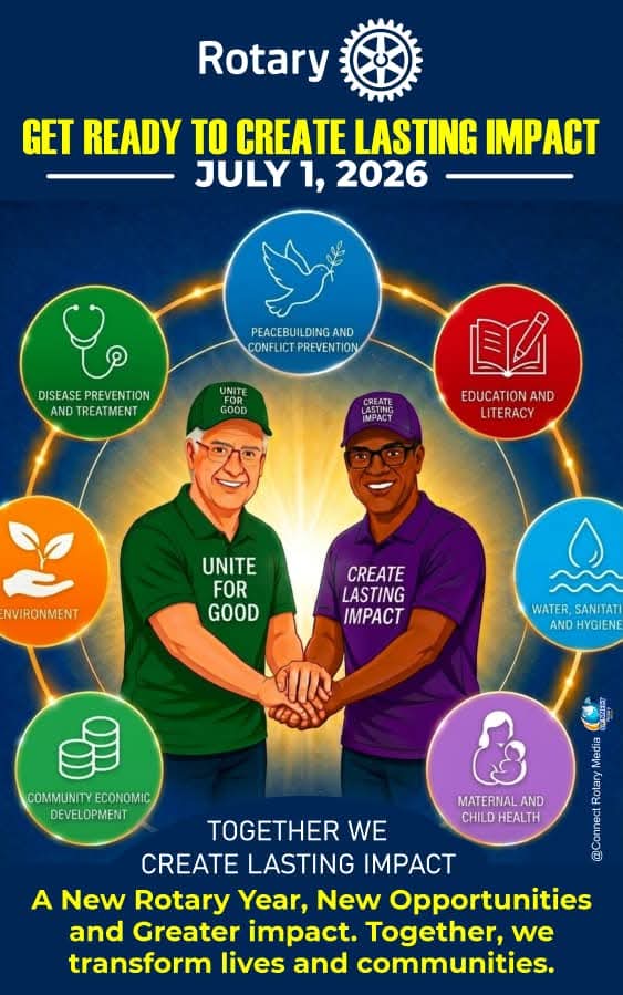 AI image of the outgoing and incoming RI president transitioning from unite for good to create lasting impact