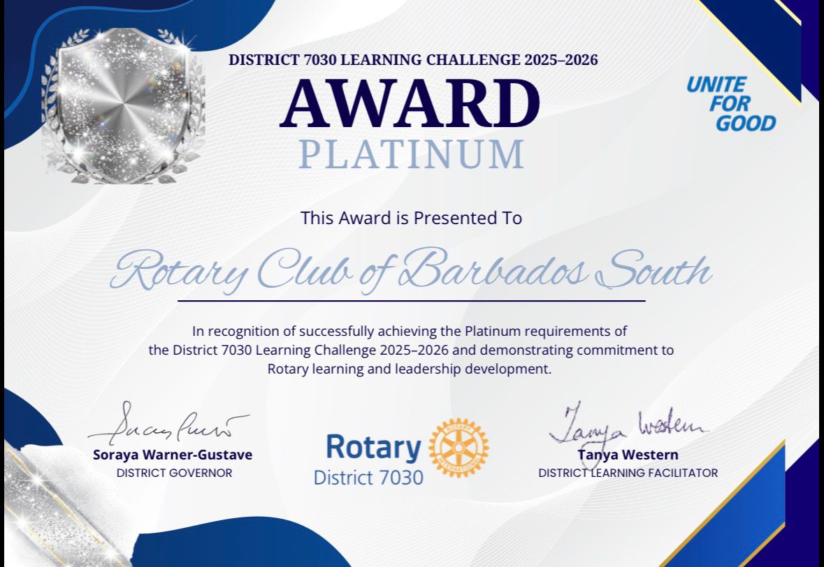 Platinum Certificate for Club Learning