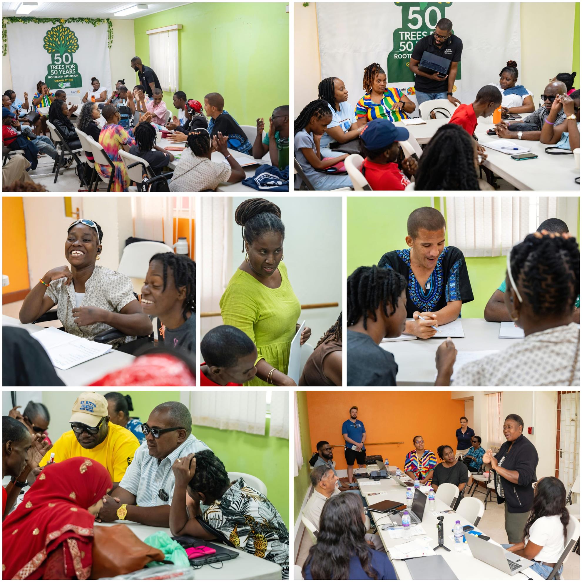 various images of tutors and participants during AccessAbility sessions