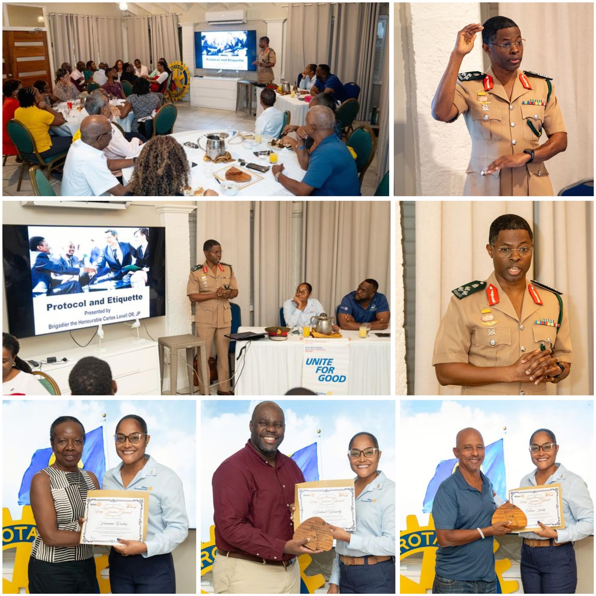 Images taken during the presentation