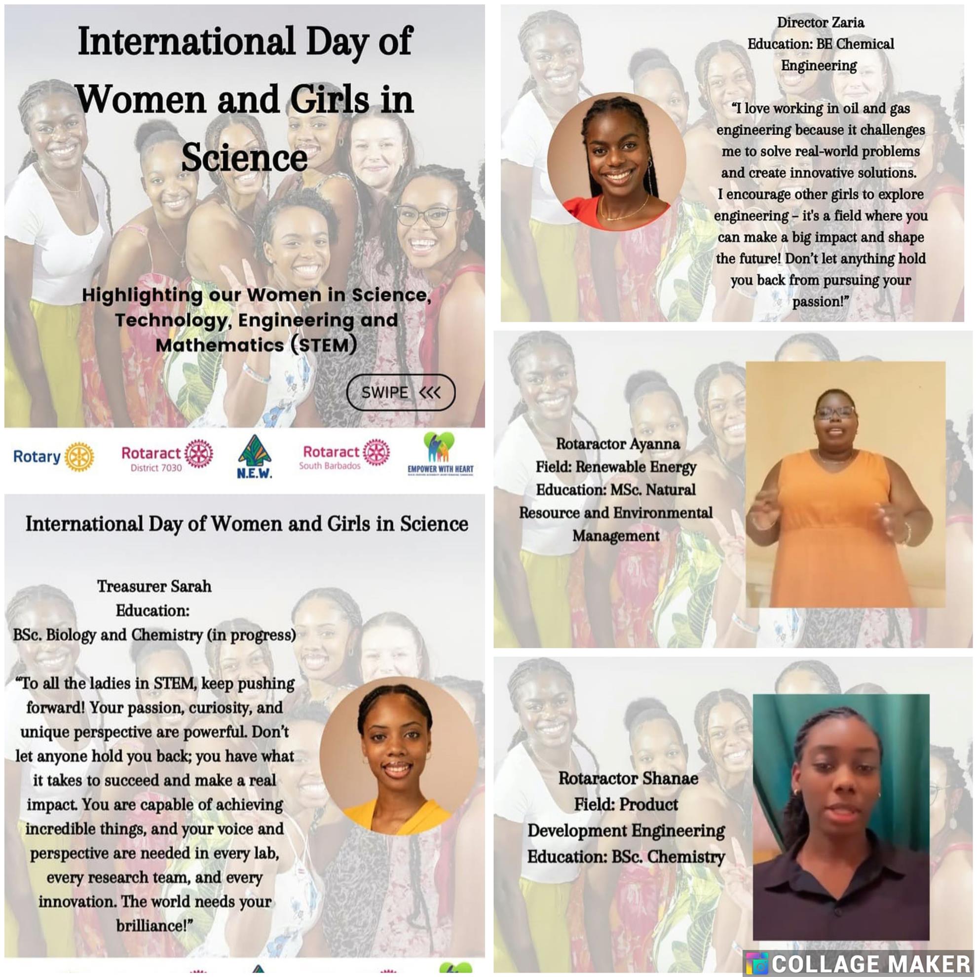 Rotaract women in science and a description of their classification