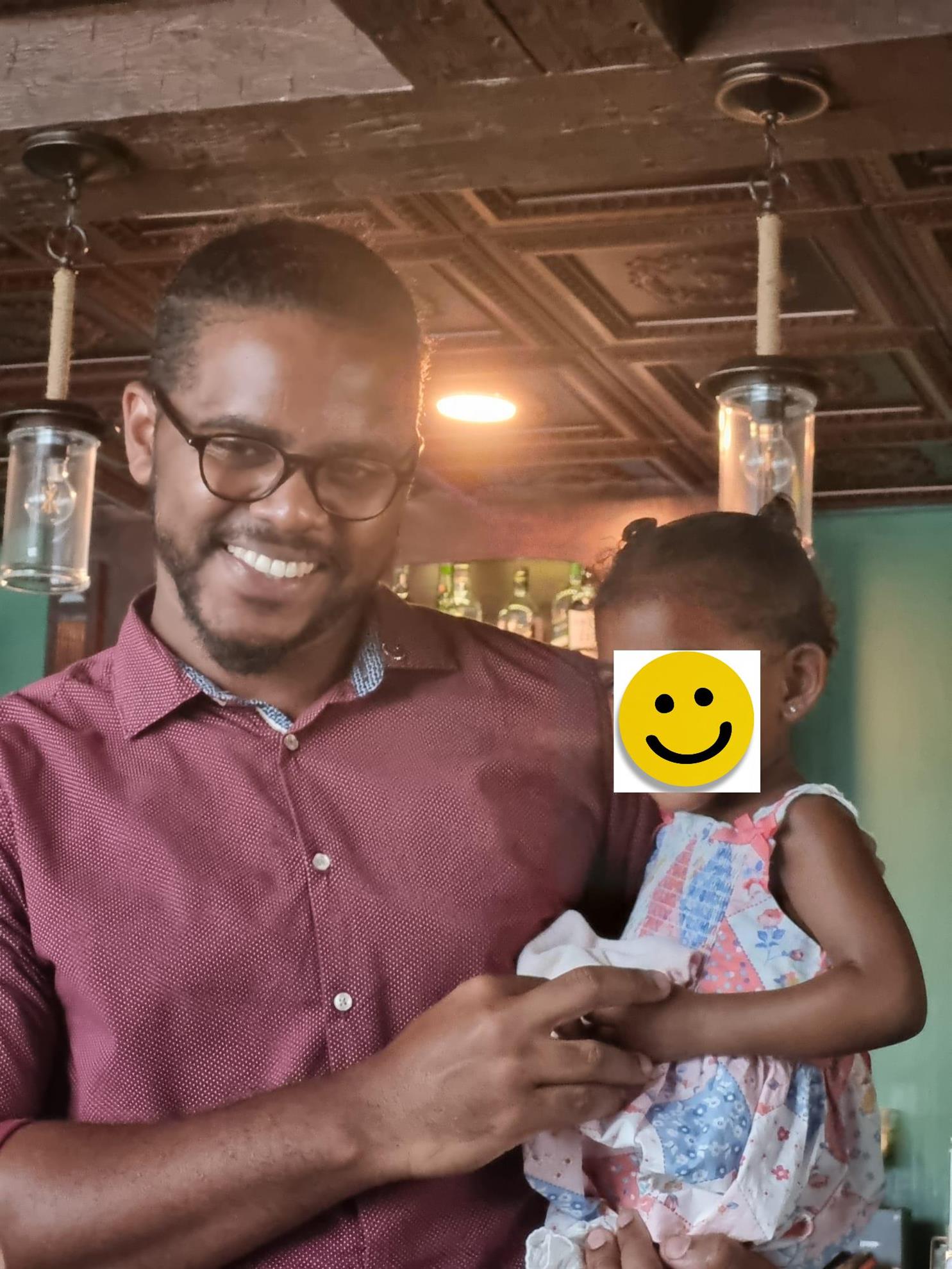 Image of Graham and Ava at the Christmas luncheon meeting