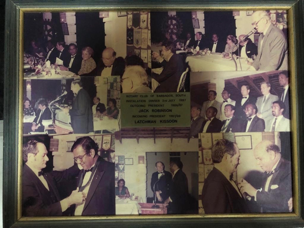 1987 Installation Dinner Picture Collage 