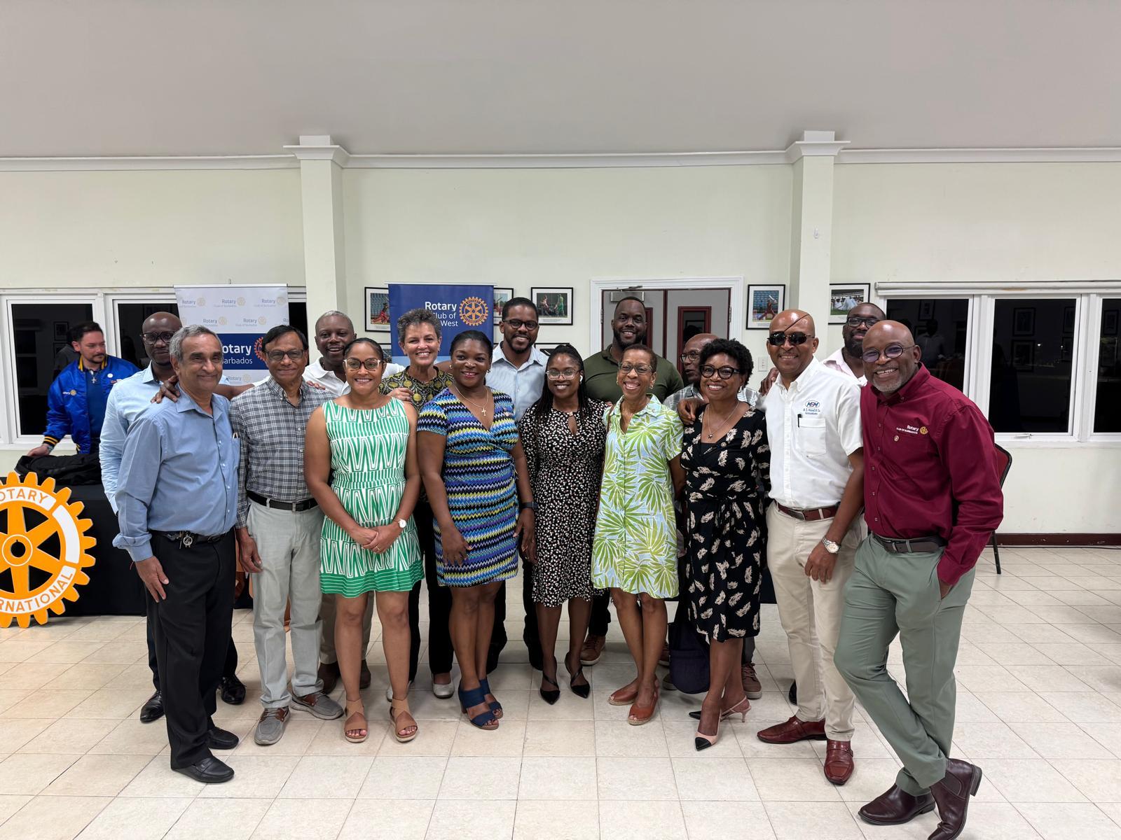 RCBS Rotarians at joint meeting at 3W's oval