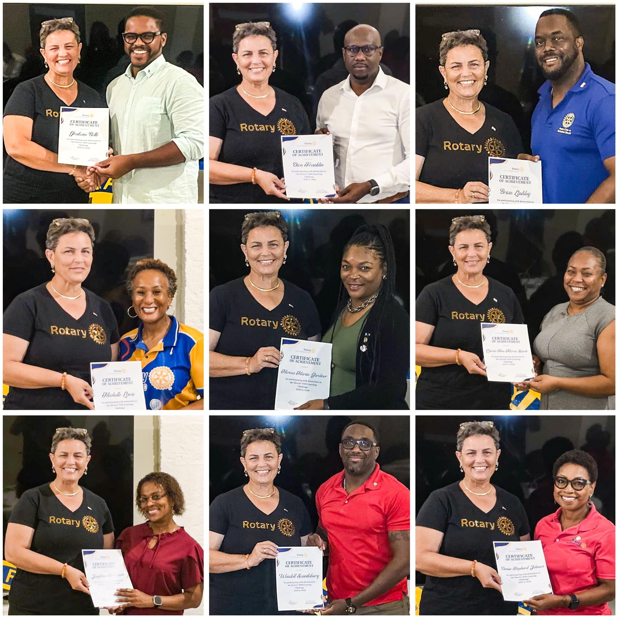 Rotarians who contributed to the club learning objectives