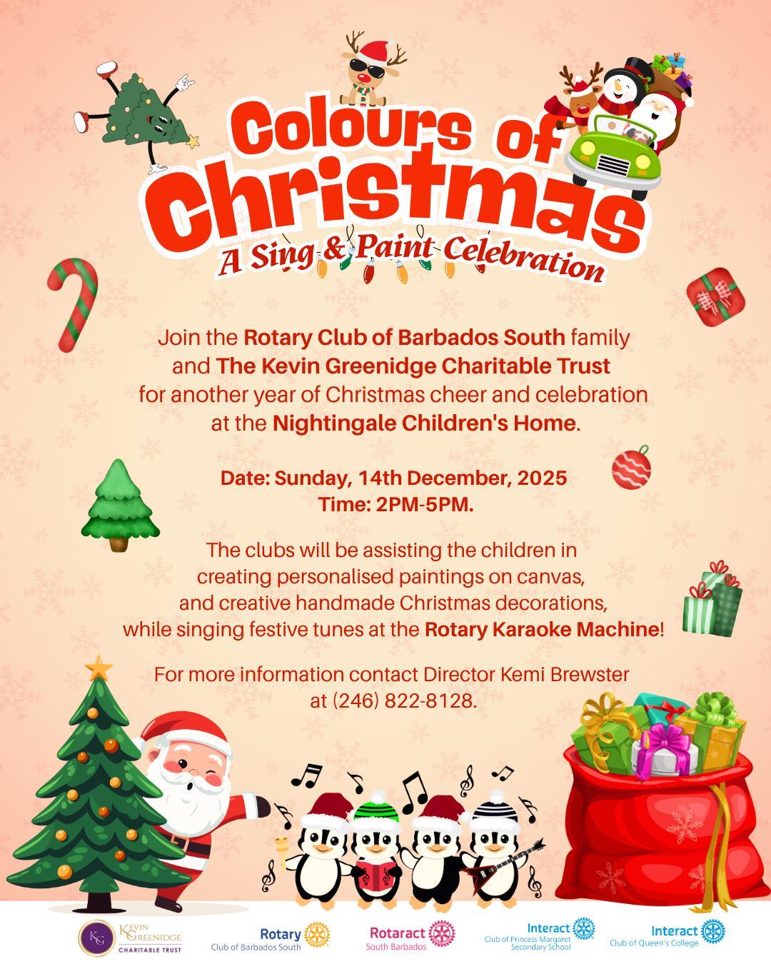 Colours of Christmas - Nightingale's party flier