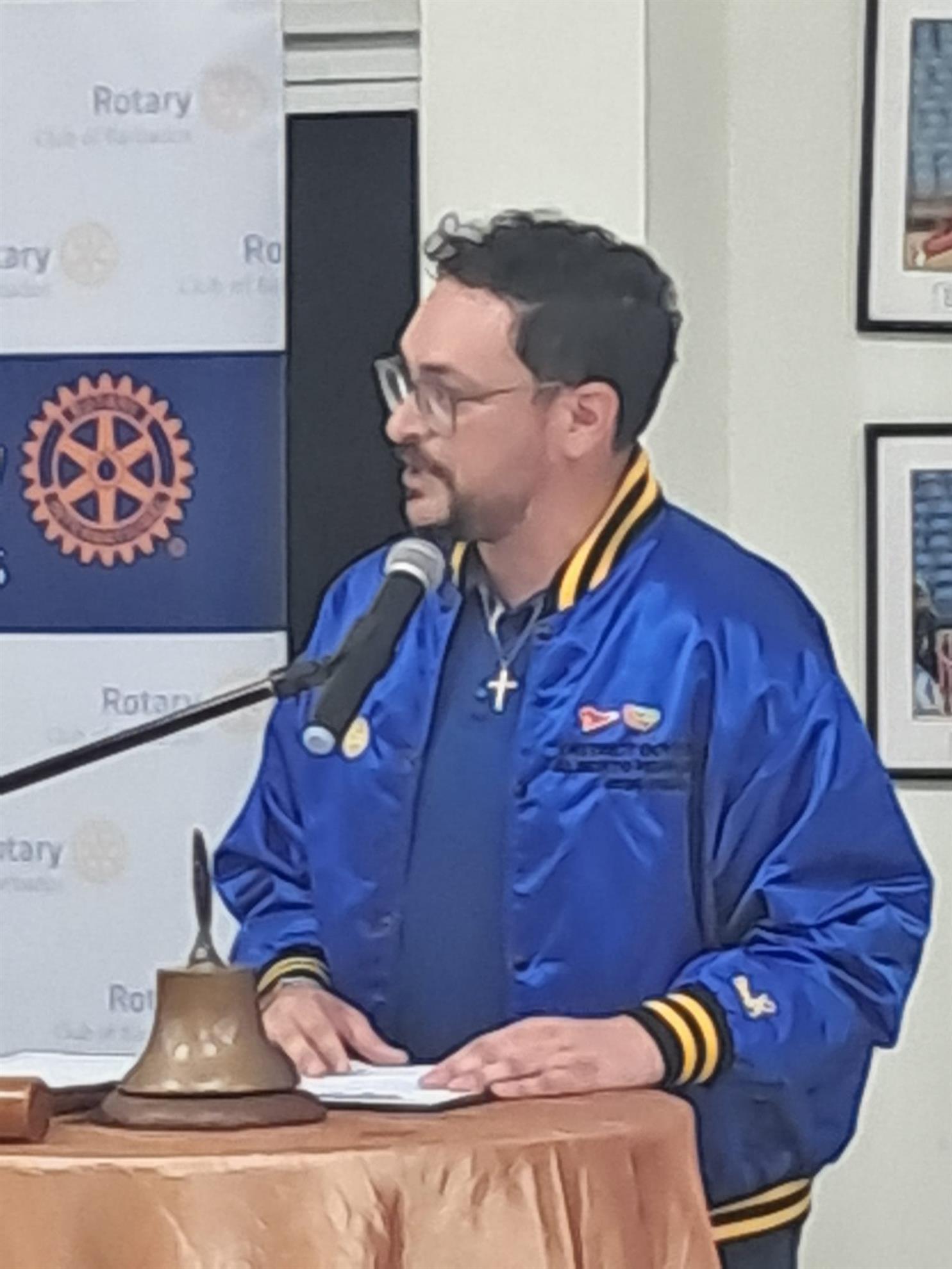 District 5280 Governor addressing the clubs