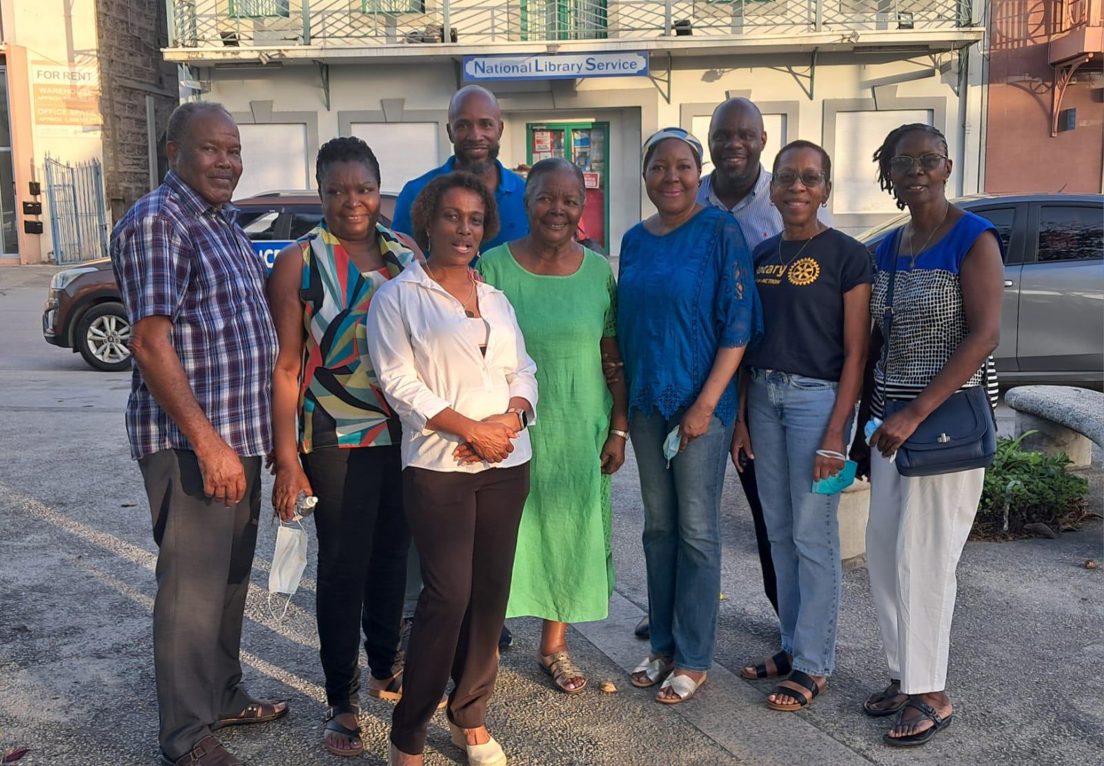 Rotarians who turned up to assist with the Bridgetown feeding