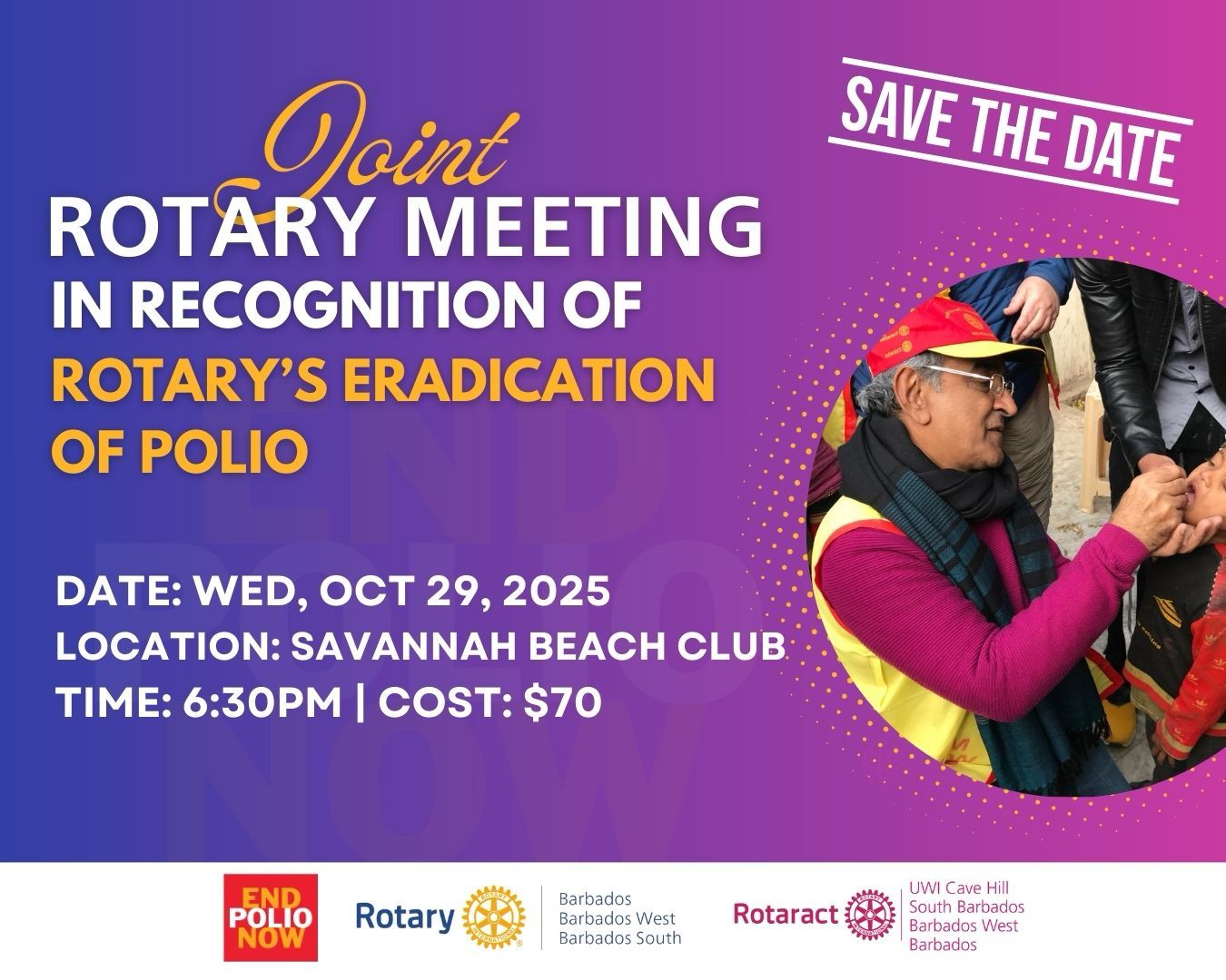 Joint Polio Meeting flier