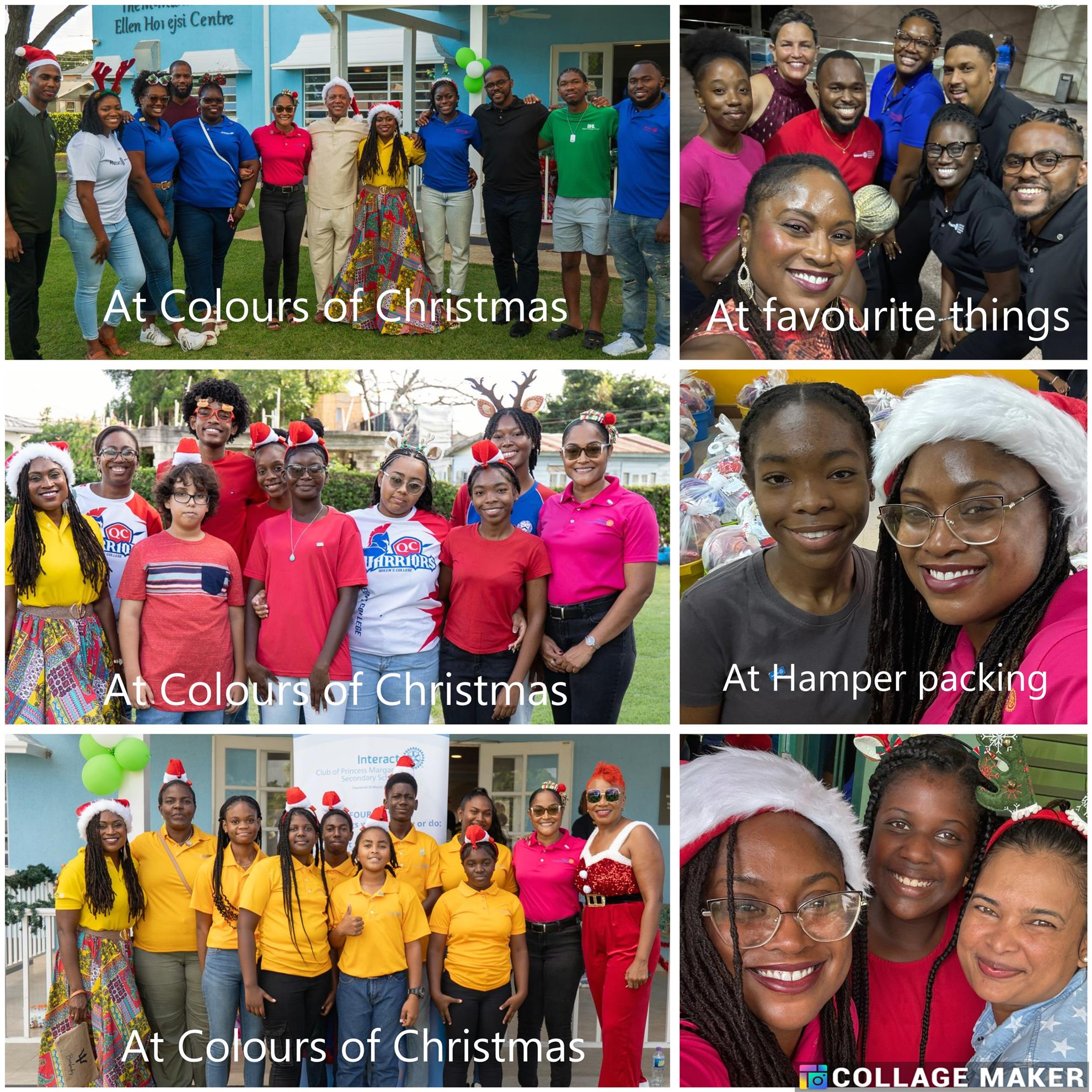 Images of Rotaractors and Interactors at various club Christmas events