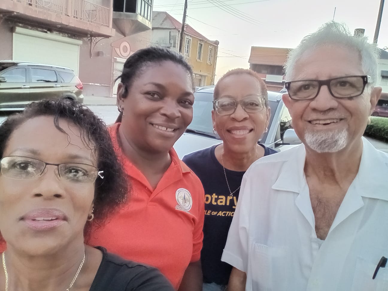 Rotarians who assisted at Bridgetown feeding