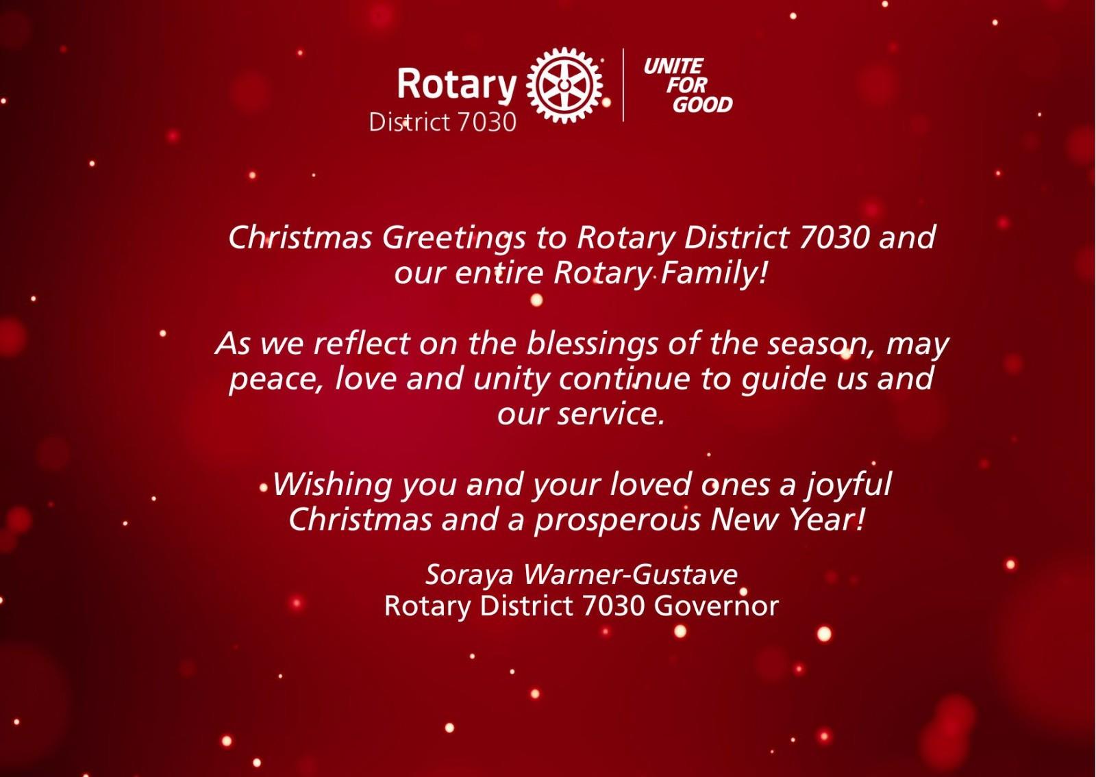 Christmas greetings from DG Soraya