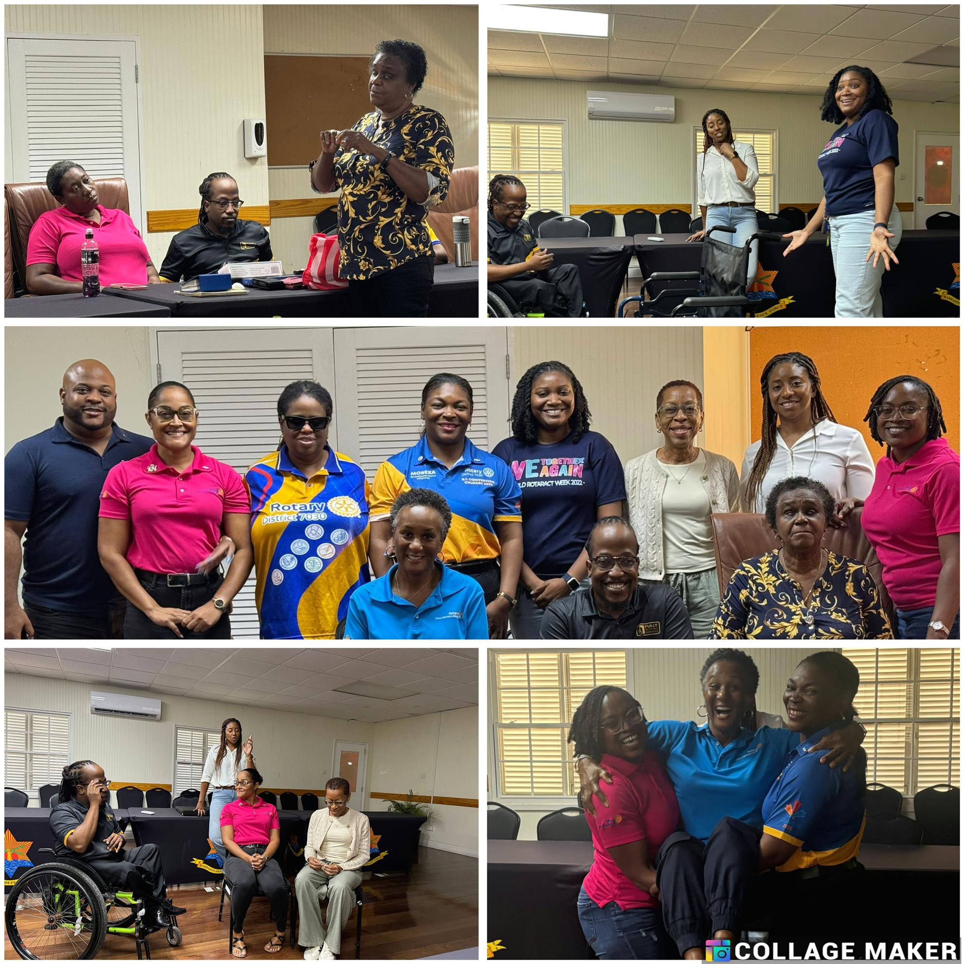 images from the disability sensitivity session