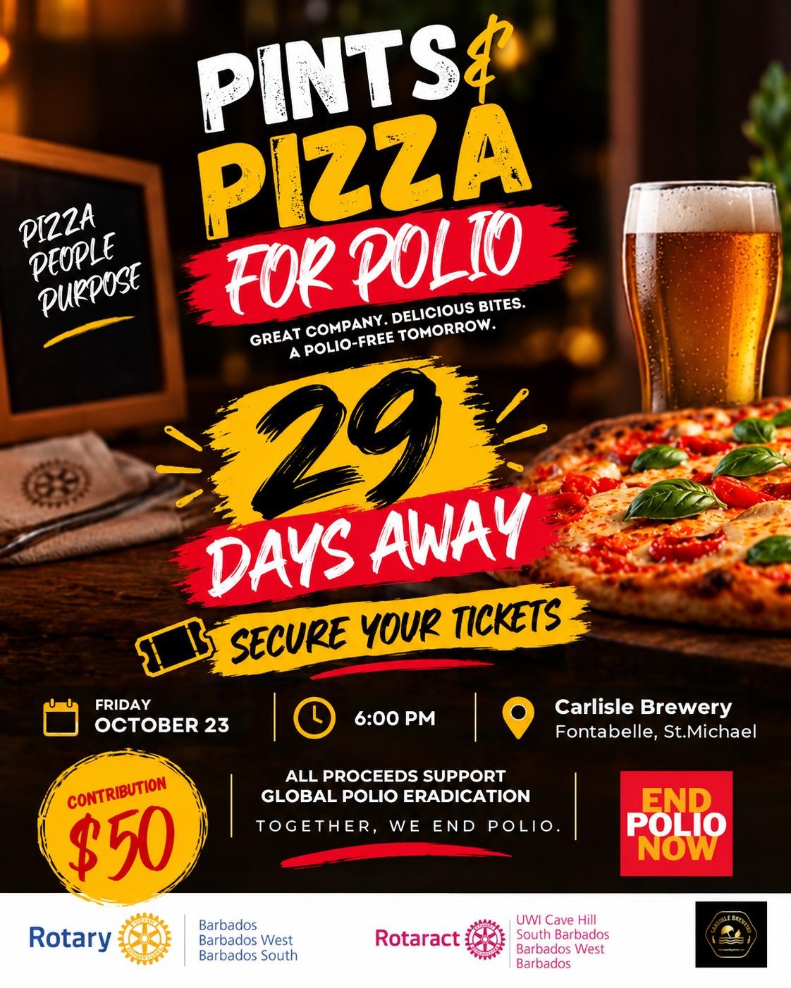 Pints, Pizza and Polio