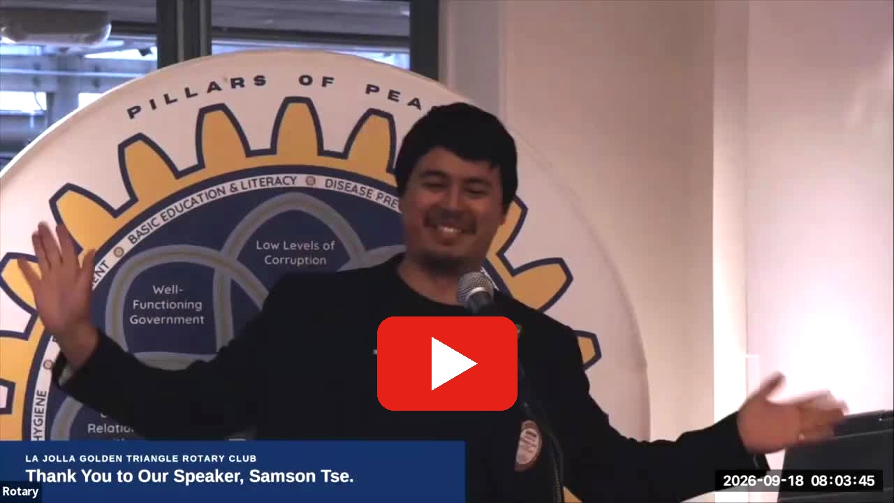 Play Sammy Tse's September 18, 2026 speaker video