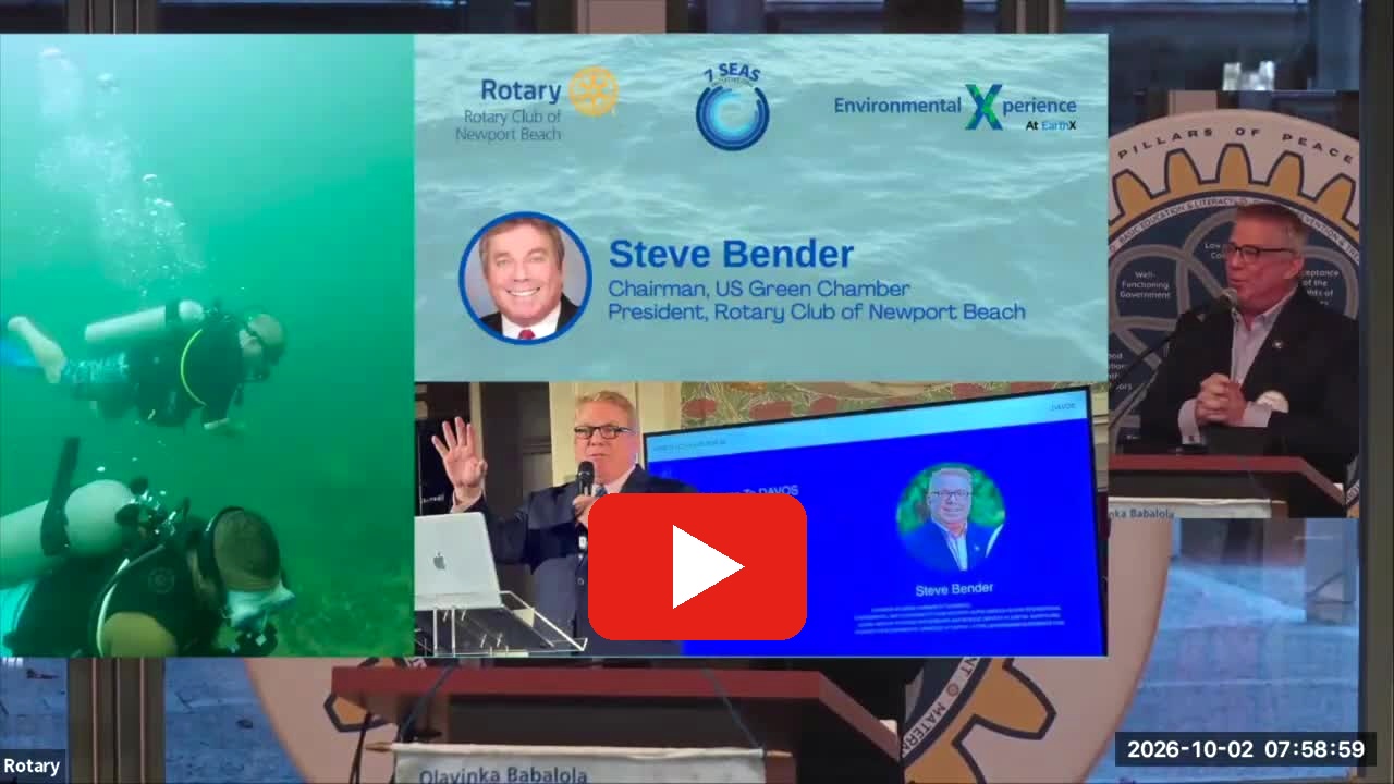 Play Steve Bender's October 2, 2026 speaker video