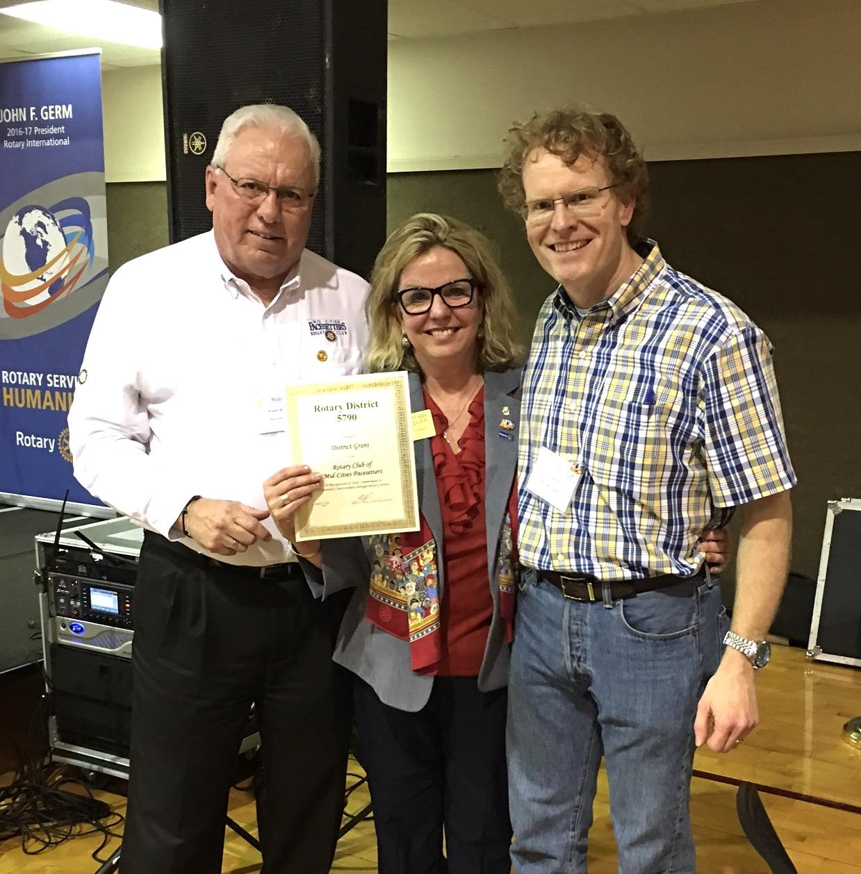District Grant Award | Rotary Club of Mid-Cities Pacesetters