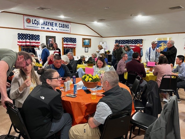 The Hall at Sharon Legion Post 106 was packed!