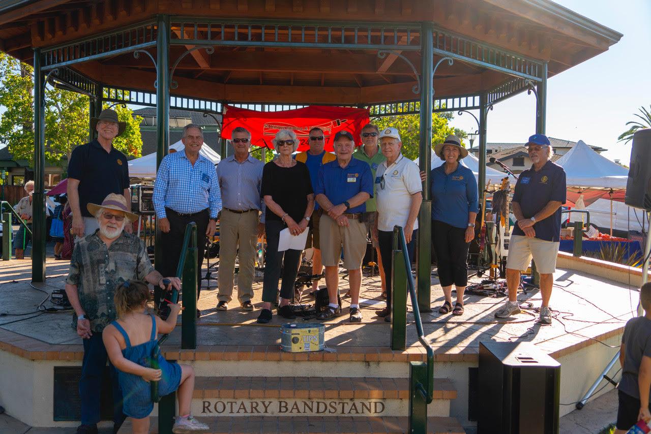 RFL Members on Rotary Bandstand
