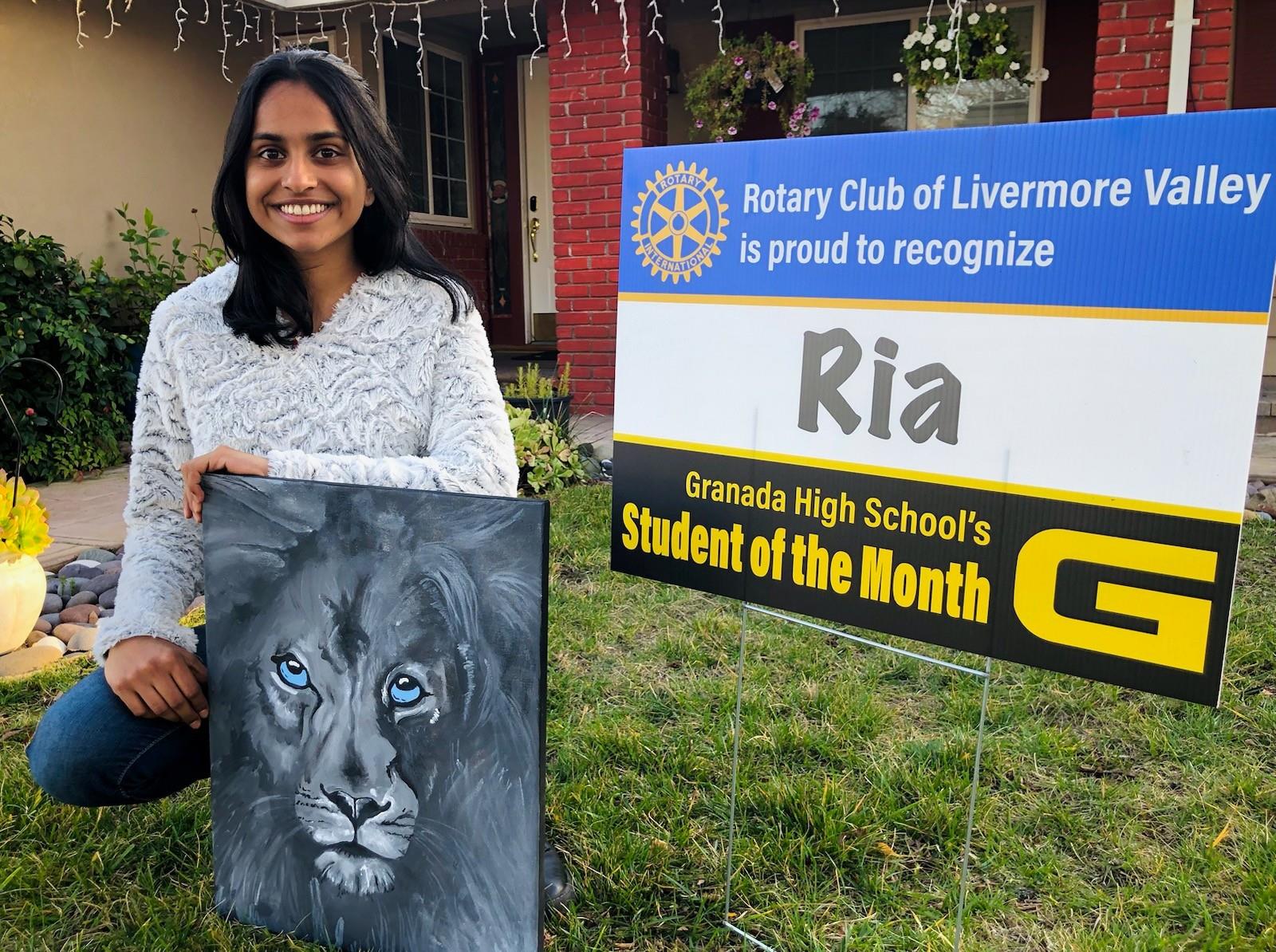 Student of the Month Ria