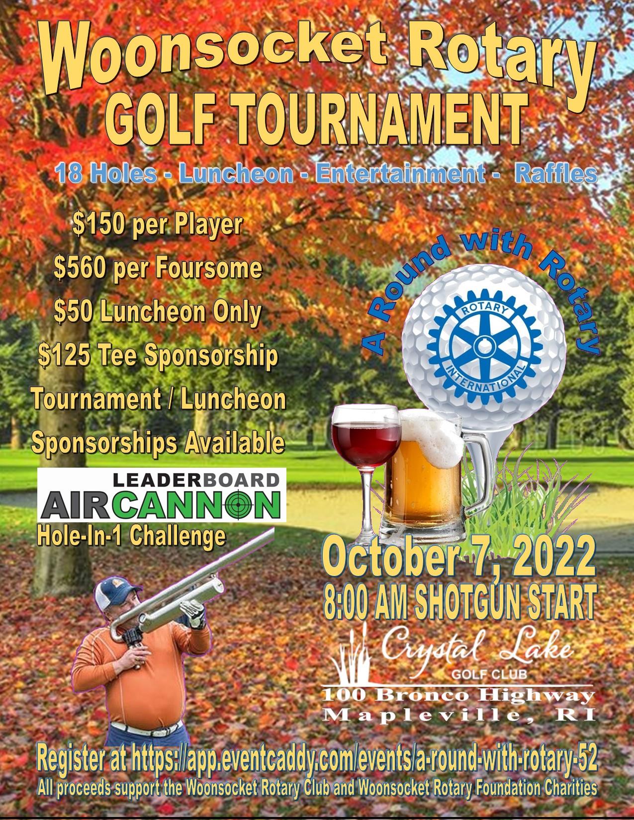 A Round with Rotary Golf Tournament Rotary Club of Woonsocket