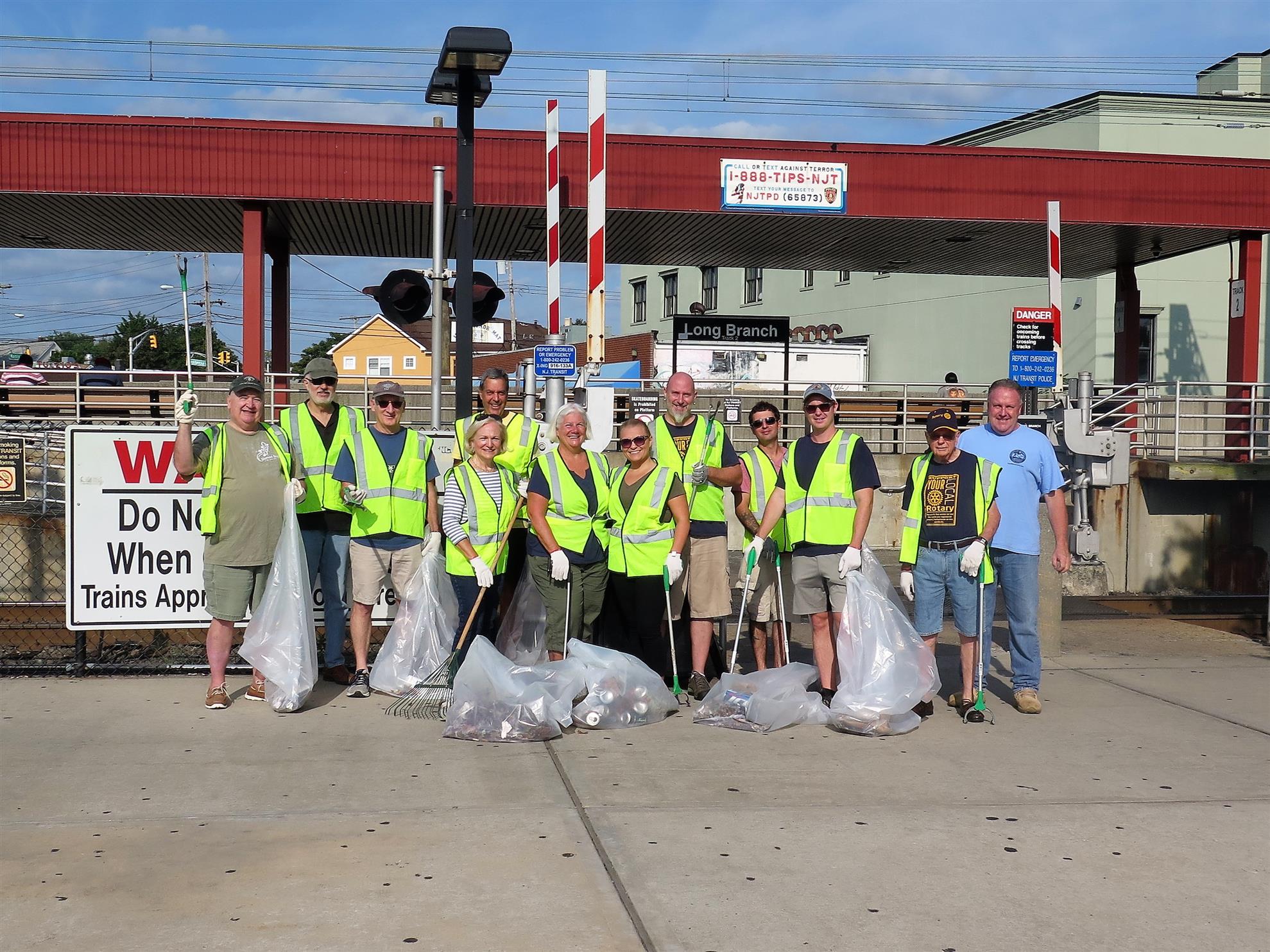 August 25, 2018 - Long Branch Train Station Clean-up