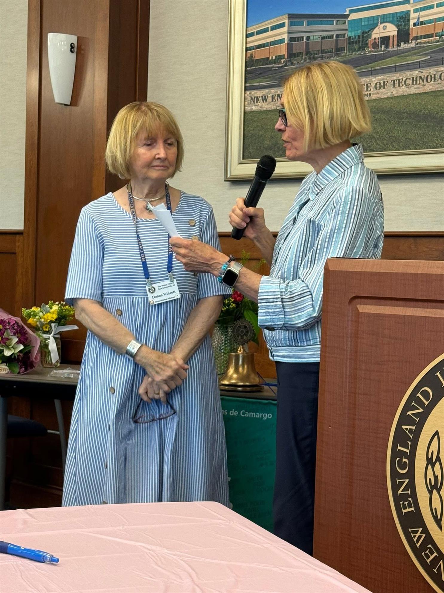 Donna Wolcott is installed as Club President for 2026-2027