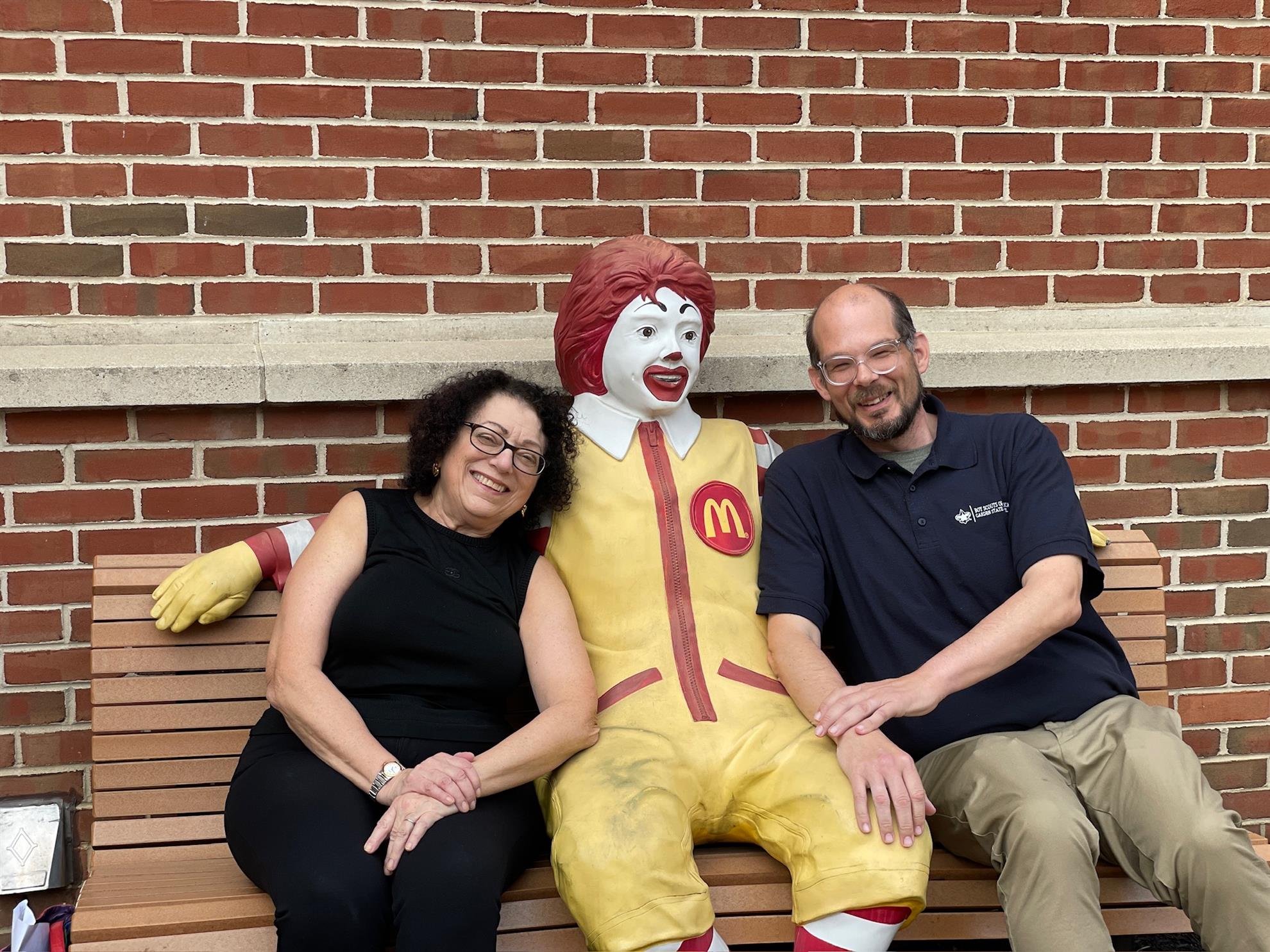 Doreen and Preston with their new friend