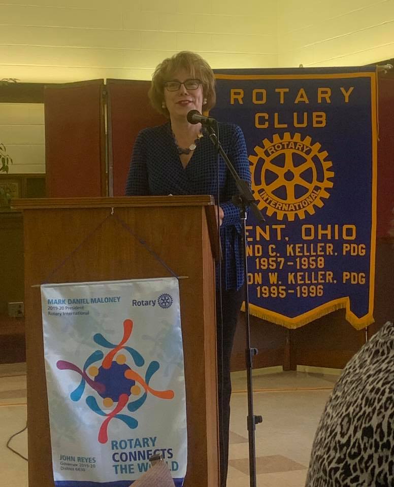 Mary Beth Harper & word of the year! Rotary Club of Kent