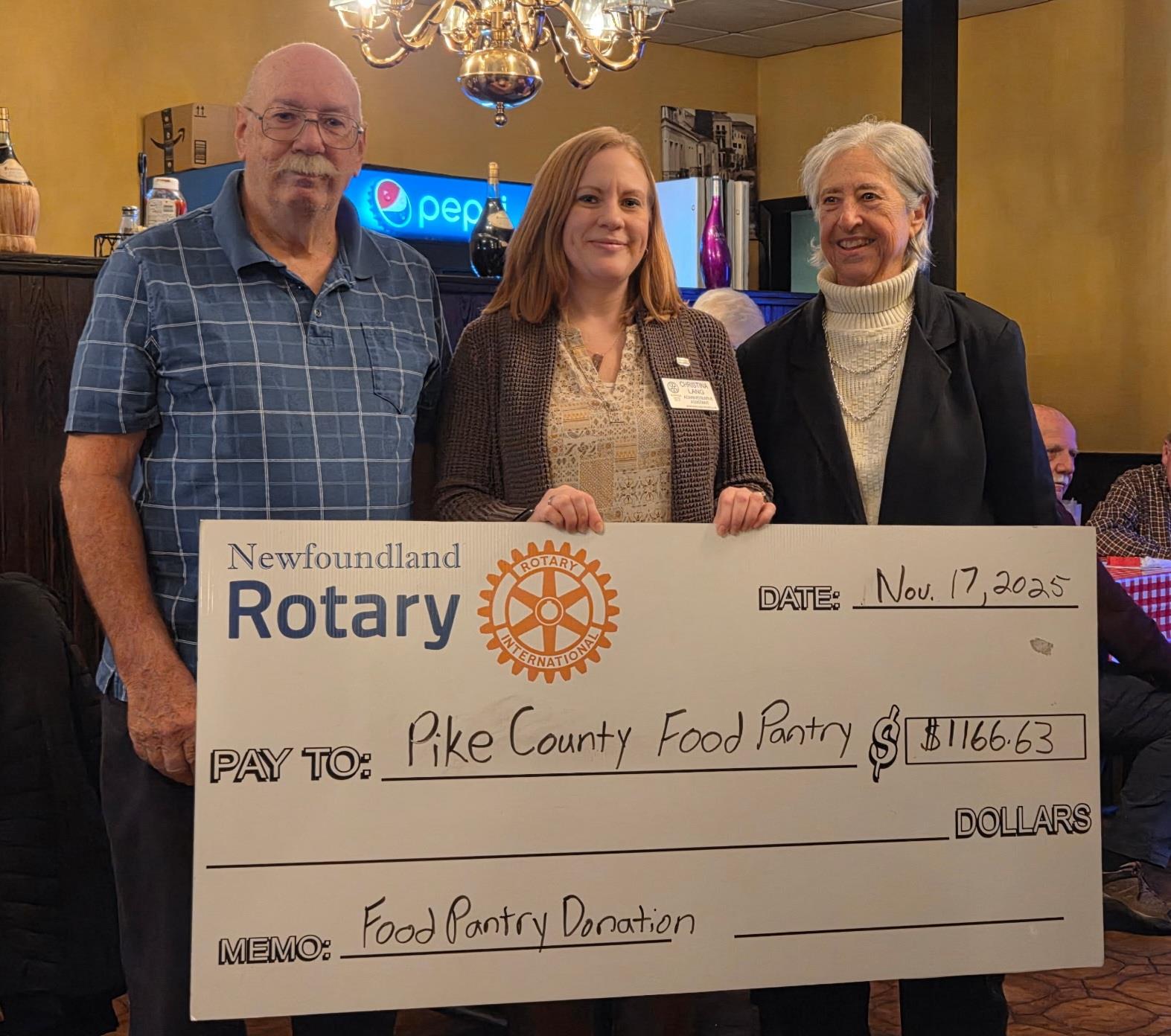 Pike County Food Pantry Donation