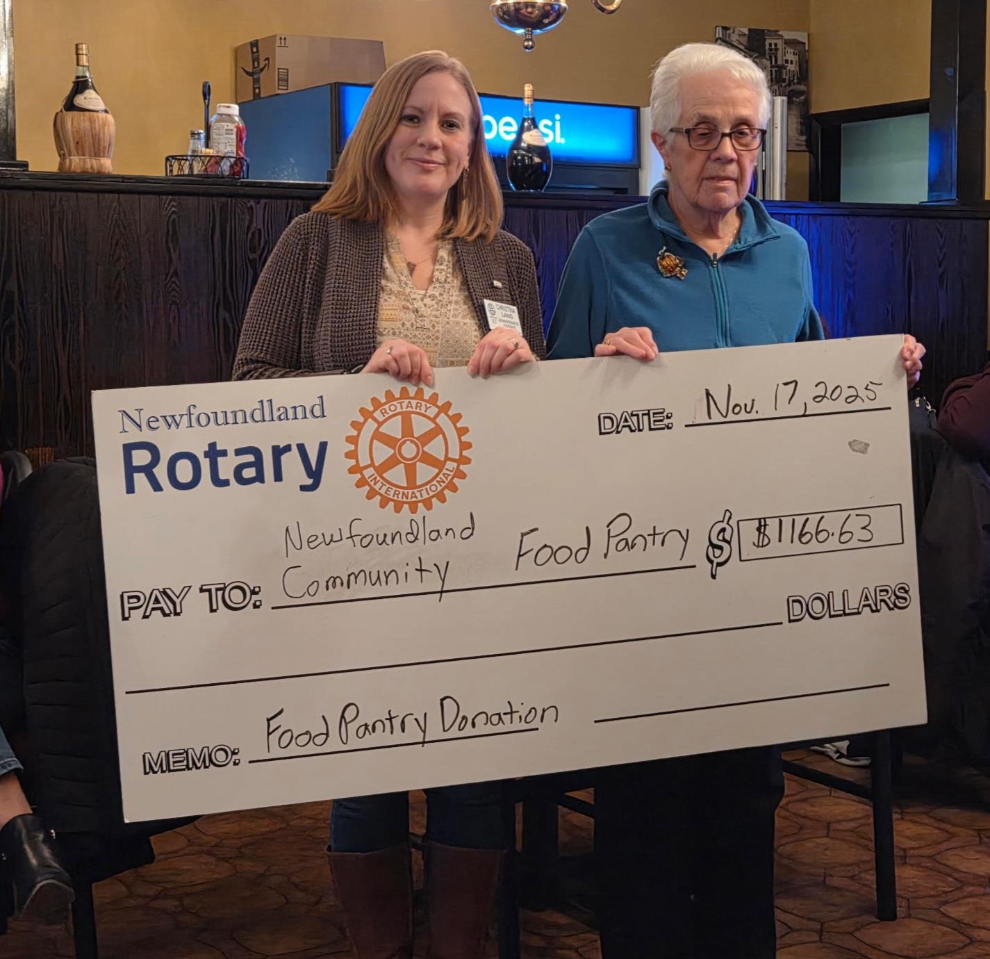 Newfoundland Community Food Pantry Donation