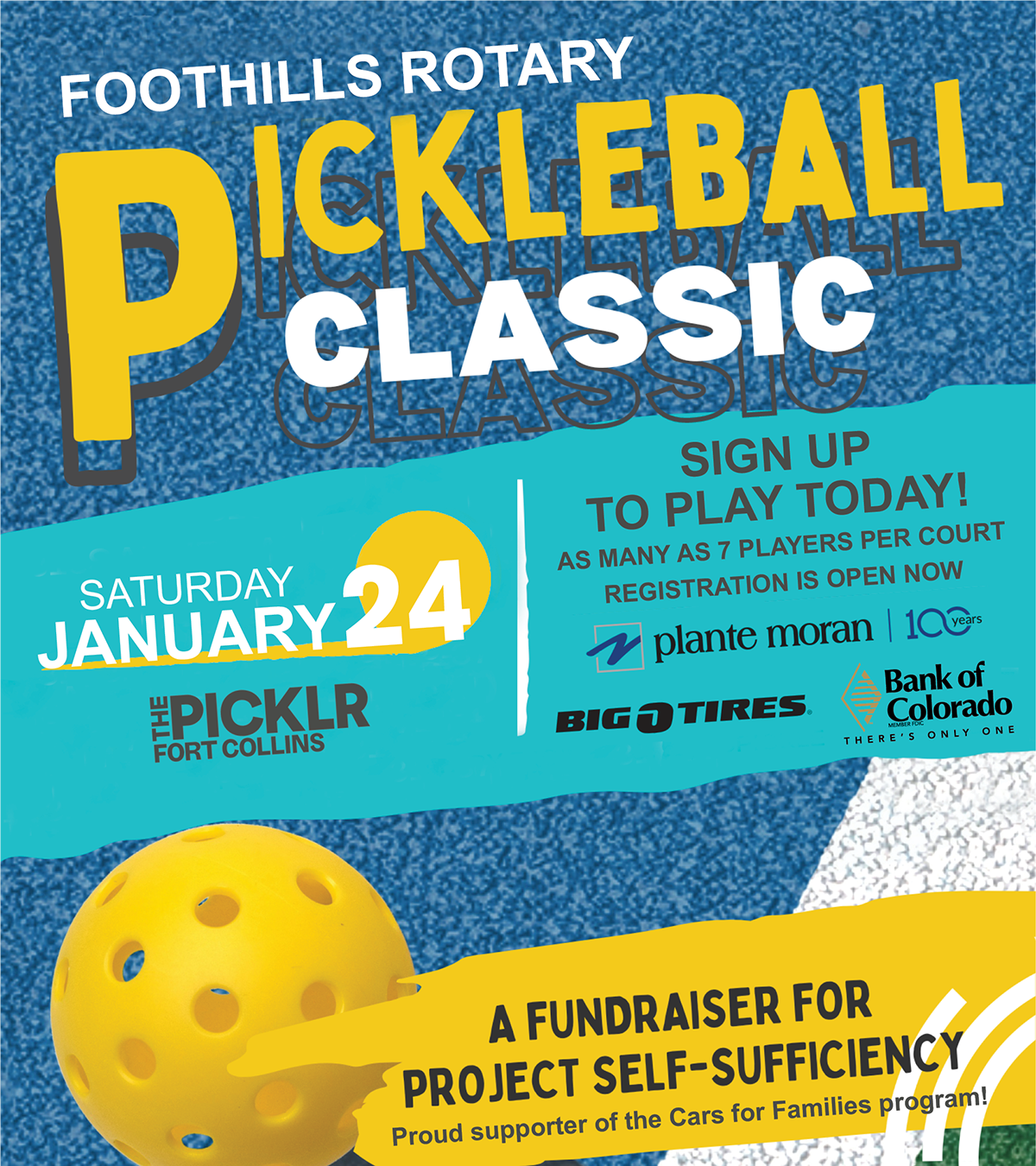 2026 Foothills Rotary Pickleball Classic