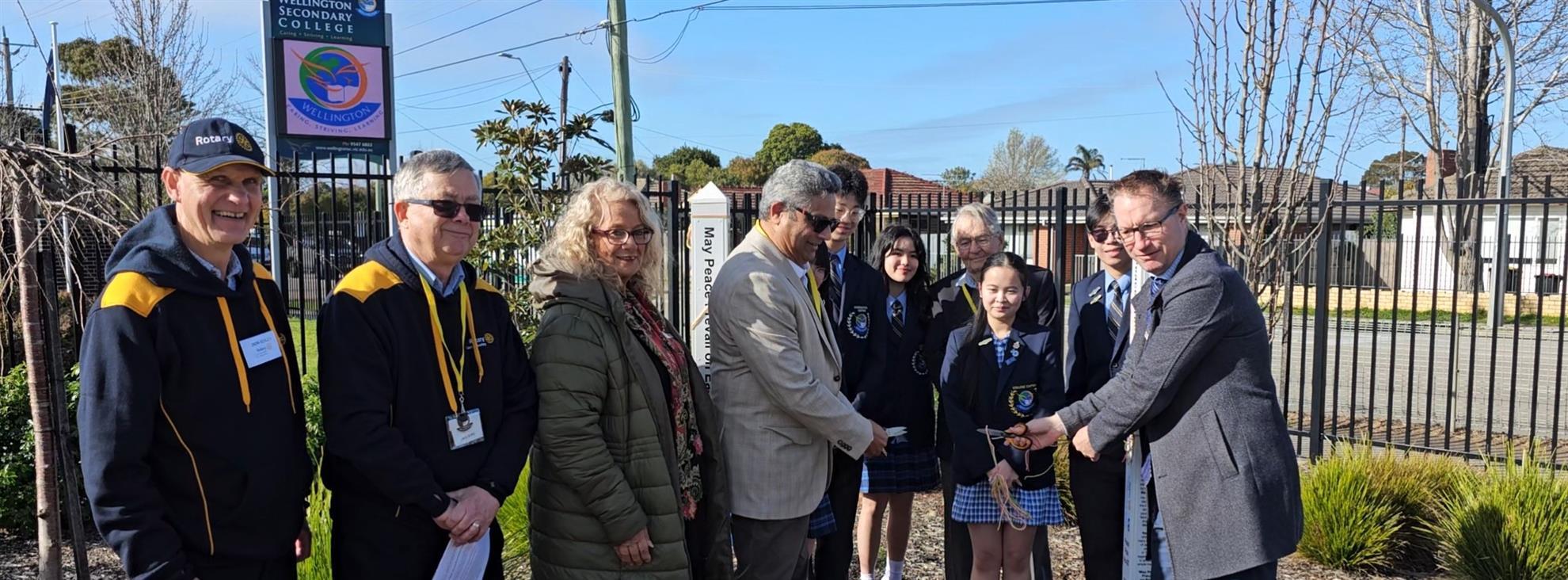 Wellington Secondary College Peace Polls Ceremony