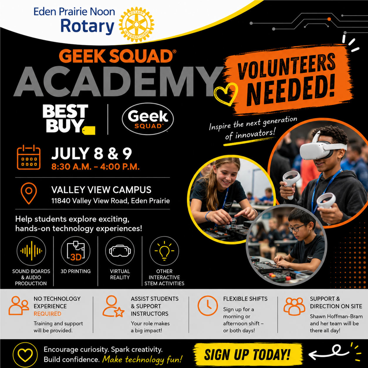 SERVE: Best Buy Geek Squad Academy Camp 